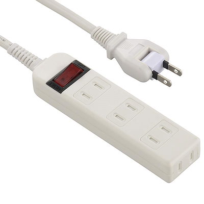 他サイト： HS-TV42S-W [ブレーカー付安全タップ 4個口 2m 白]の商品画像