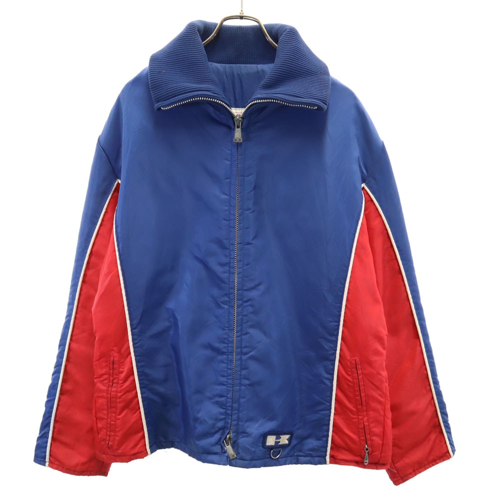 カワサキ 70s 80s ヴィンテージ ナイロンジャケット L ブルー Kawasaki 裏キルティング メンズ