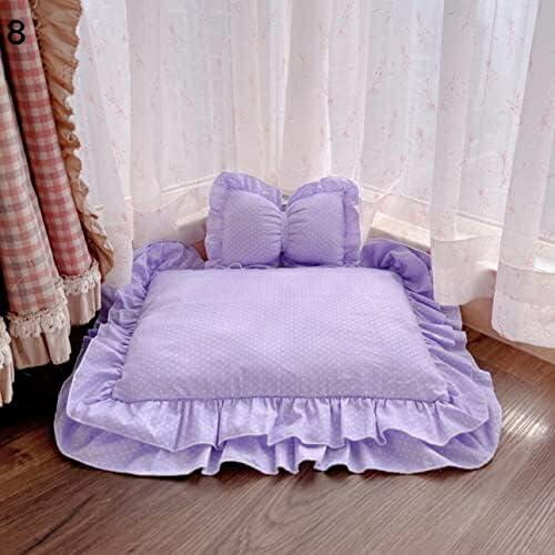 ペットベッド 犬ベット ペット用べッド 蝶結び 通気性よい 耐噛み 滑り止め 通年利用 暖かい 柔らか ふんわり ぐっすり眠れる 保温 防湿 可愛い 暖かい フカフカ お姫様用 おしゃれ レース 犬用