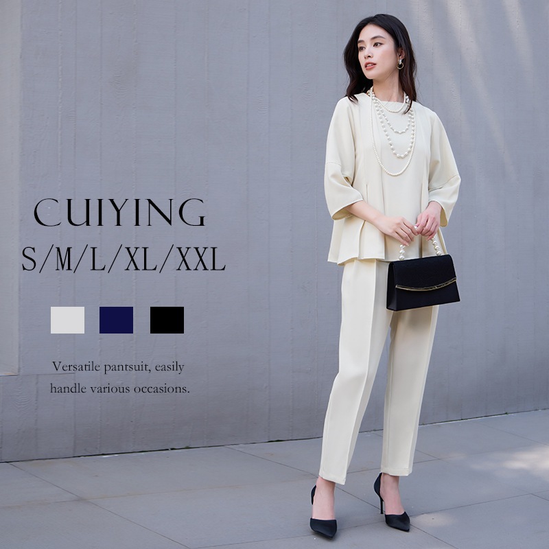 女性のファッショントップカジュアルパンツエレガントセット88661