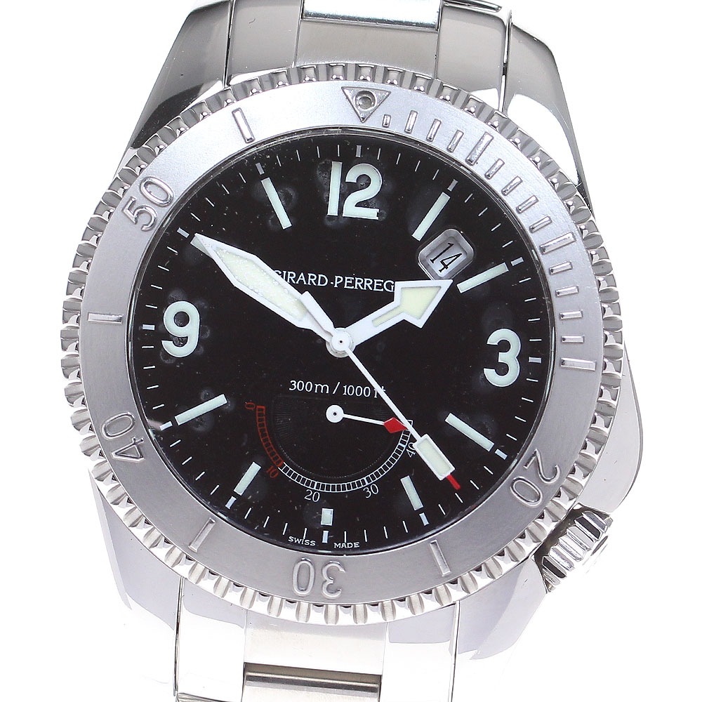 ジラール・ペルゴ GIRARD PERREGAUX 4990 シーホークII ダイバーズ パワーリザーブ 自動巻き メンズ _832414【中古】