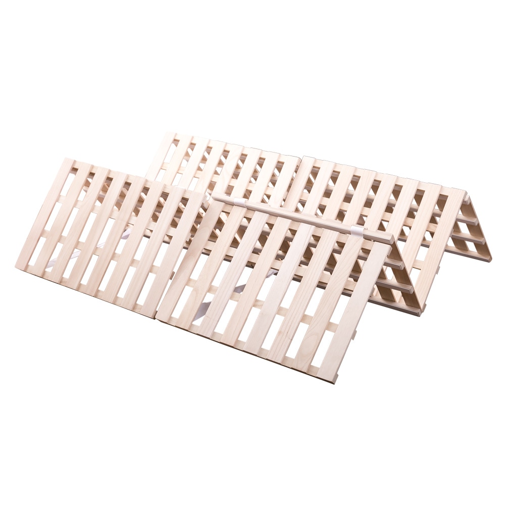 すのこベッド 折りたたみ 天然桐 四つ折り ベッドフレーム 木製 セミダブル 4折桐木床 SD 7,380円