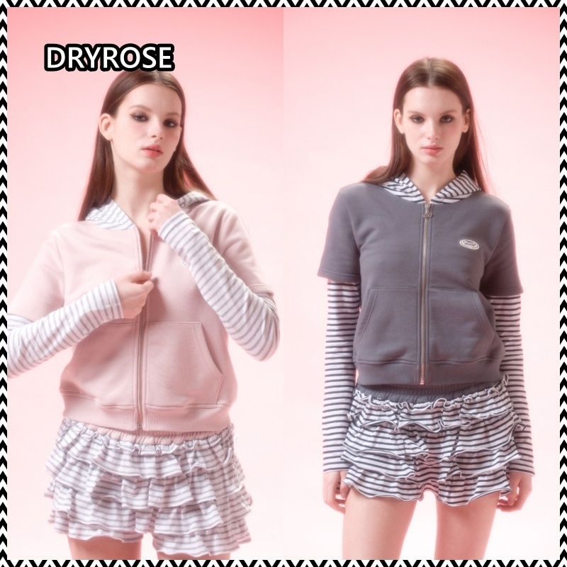 DRYROSE STRIPE HOOD ZIPUP