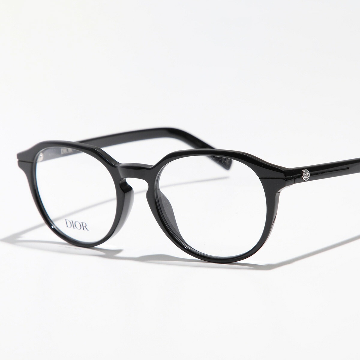 Dior ディオール メガネ EssentialO R21 1000 DM50004I 001 メンズ ウェリントン型 フルリム 黒縁 めがね 眼鏡 伊達メガネ ロゴ アイウェア ブラック