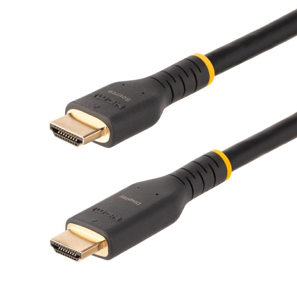 StarTech.com [RH2A-7M-HDMI-CABLE] ハイスピードHDMI 2.0ケーブル/7m/アクティブ/4K60Hz/イーサネット対応/高耐久性/アラミド繊維使用/オス-オス/ブラ