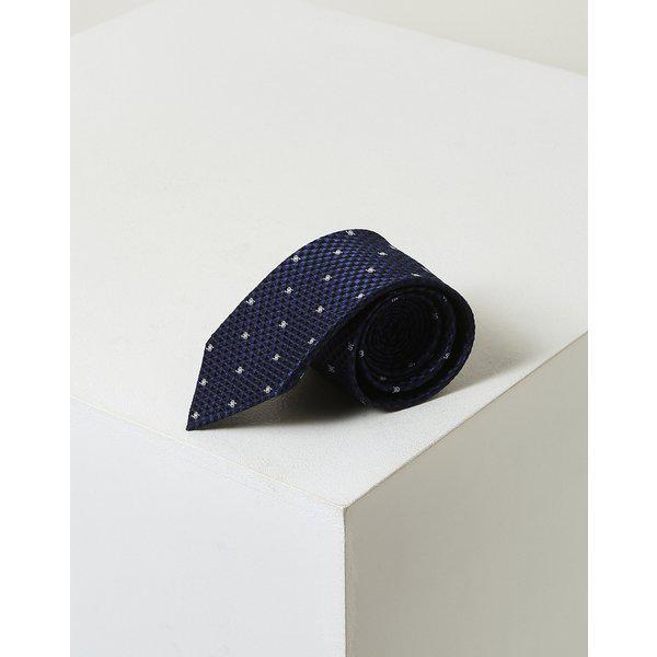 [25SS] [定番商品] ネイビーチェック シルクネクタイ WMNE5E023N2