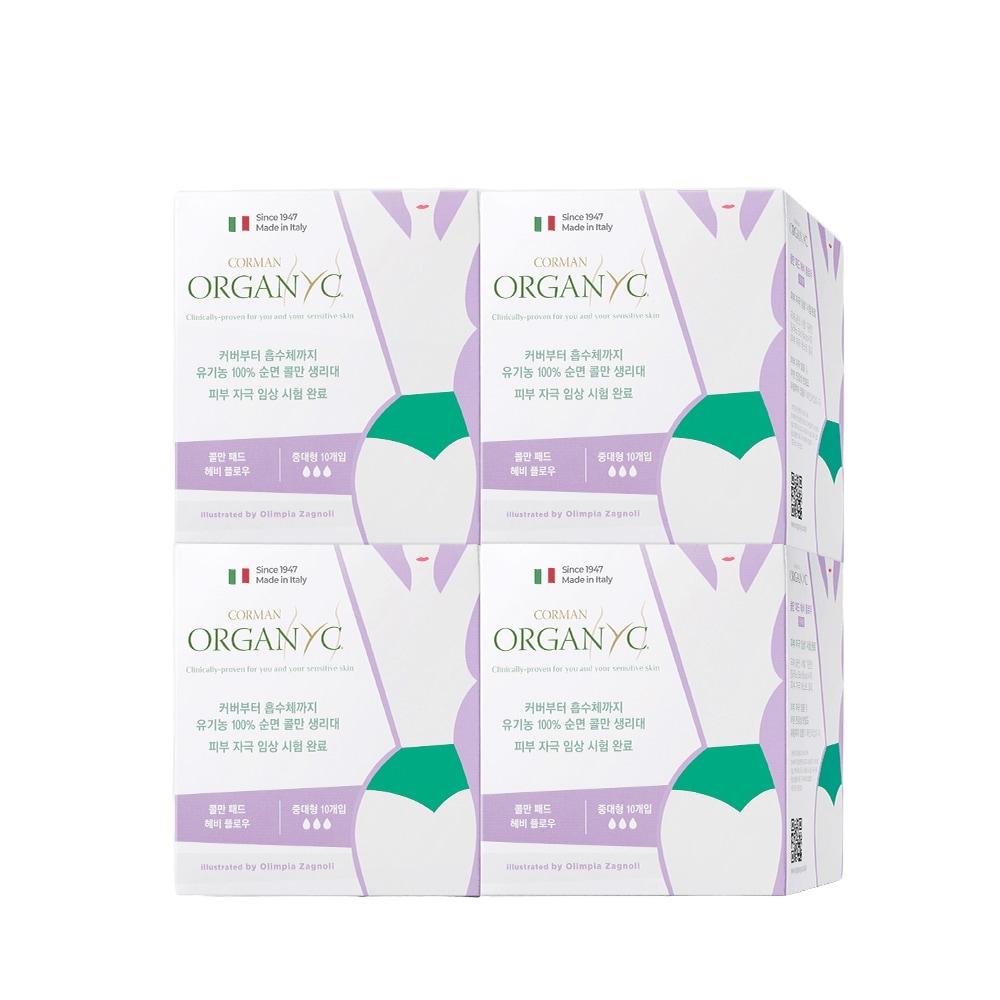 コールマン オーガニック純綿ナプキン 中大 中大 10枚入 4パック