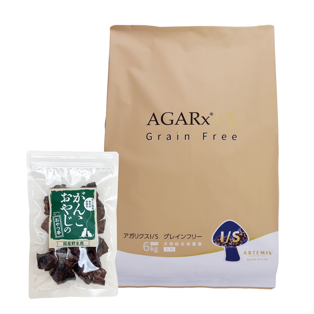 アガリクスI/S グレインフリー 小粒 6kg【国産鹿ラング15g付き】