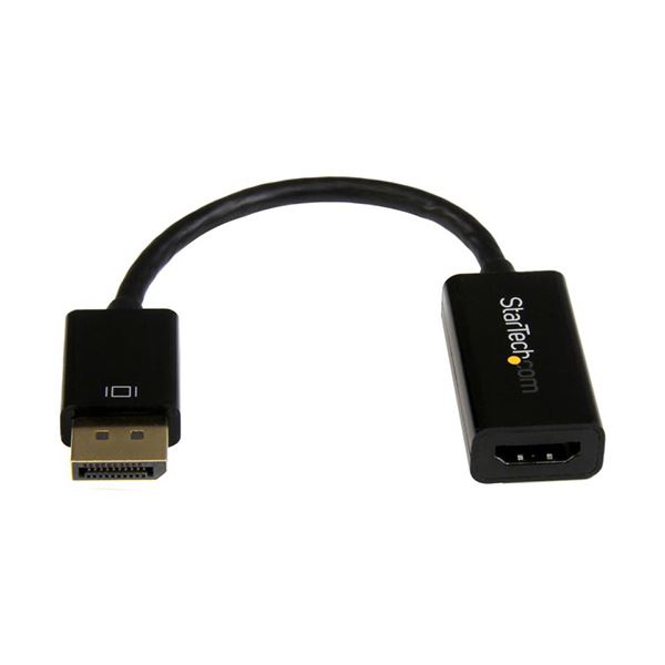 （まとめ）StarTech.com DisplayPort-HDMI 4K オーディオ/ビデオ アクティブ変換アダプタ DP2HD4KS 1個 3セット