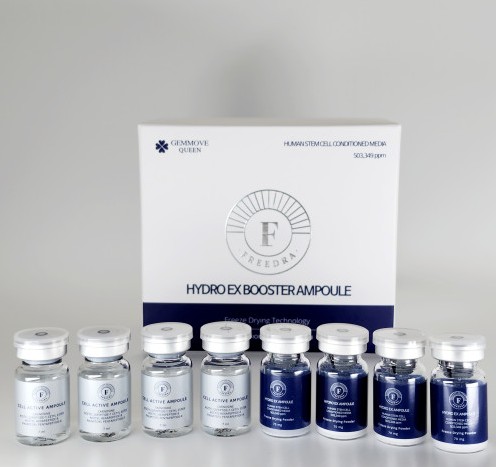 Freedra exosome ampoule 1step 70mg*4本 2step 4ml*4本 ギフト MTS ロール