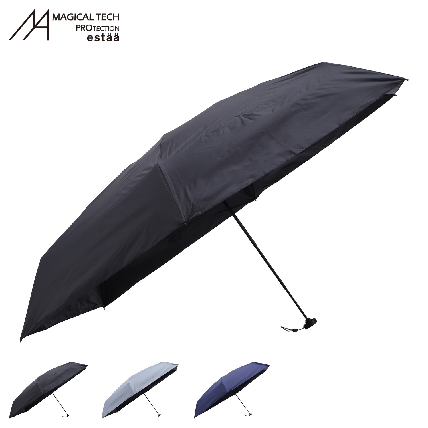 日傘 折りたたみ 完全遮光 晴雨兼用 傘 雨傘 メンズ レディース 61cm 軽量 遮光 UVカット 100% 30211-43