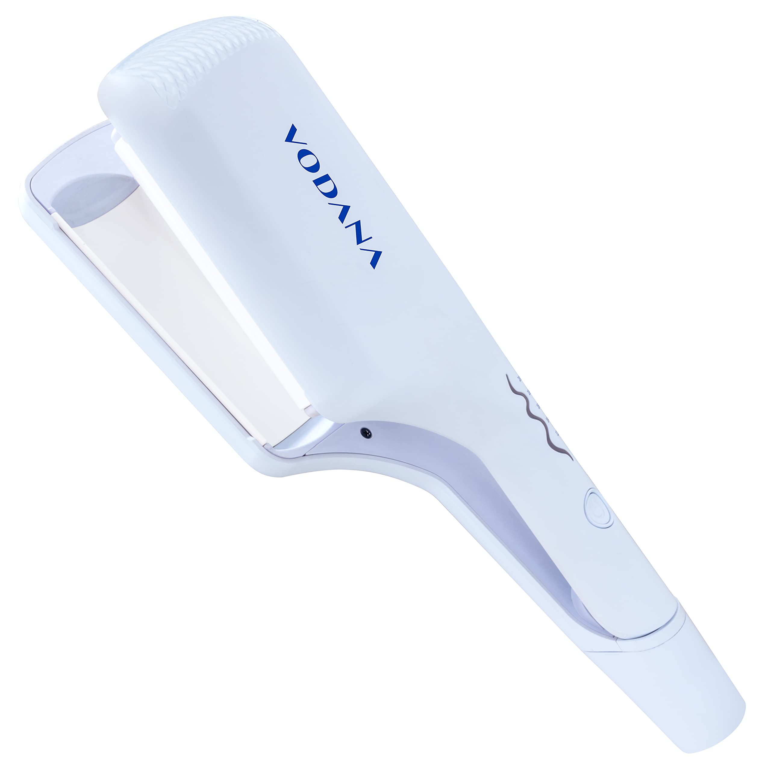 VODANA トリプルフローウェーブアイロン【日本正規品】【日本仕様プラグ】挟むだけ ウェーブアイロン ヨシンモリ くびれ巻き 韓国風ヘア ダメージ最小化 (40mm, クリーミーブルー)