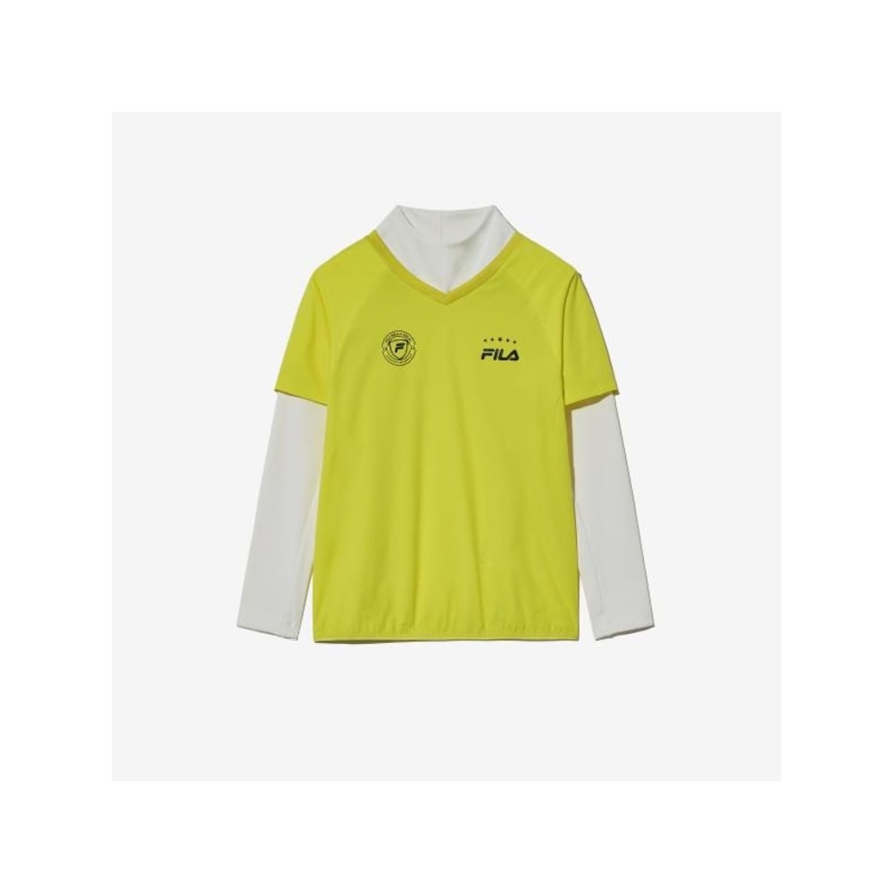 [FILA KIDS] PF サッカーウーブンレイヤードトップ (FK2POG3303M_LGN) Q0ZFK2POG3303MLGN