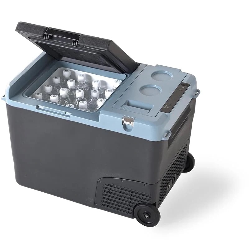 【即納】山善 ELEIN ポータブル保冷温庫 ポータブル冷蔵庫 車載冷蔵庫 35L (AC/DC/バッテリー 3WAY電源) -18℃~60℃ 車載 冷蔵庫 冷凍庫 小型 クーラーボックス 保温機能付