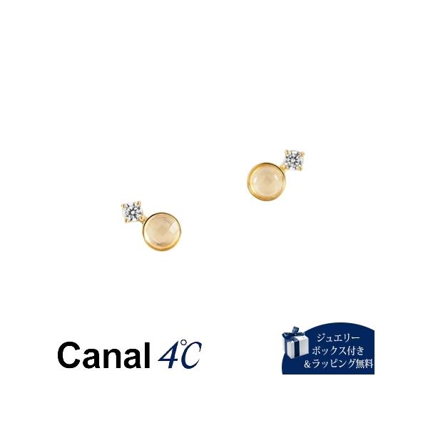 Canal 4℃ アクセサリー 【Jewel Flow】 シルバー ピアス ムーンストーン/キュービックジルコニア