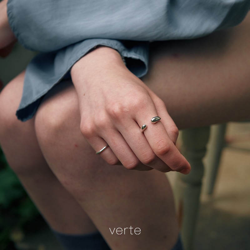 [925 silver] Cinq.silver.176 / epais ouvert リング (silver)