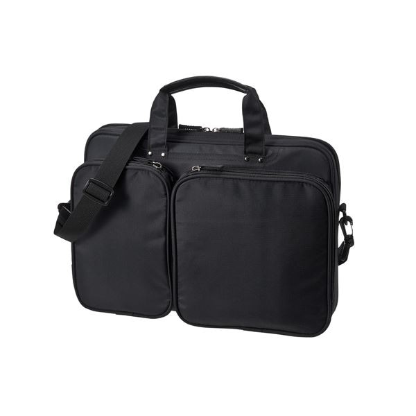 (まとめ)サンワサプライ 衝撃吸収PCケース(13.3型ワイド) BAG-P23BK(×2セット)