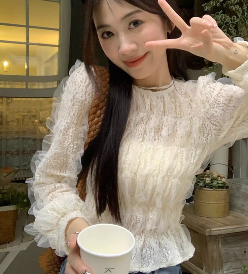 トップス デート モテアイテム ニットソー 長袖 シフォン コットン 大人可愛い きれいめ 上品 おしゃれ かっこいい 大人可愛い ラブリー キュート ガーリー クール モード系 セクシー エレガント
