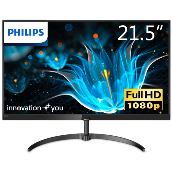 Philips（フィリップス） 液晶ディスプレイ(21.5型/IPS/FullHD 1920×1080/75Hz/5ms/HDMI1.4/D-Sub/VESA/5年保証)(ブラック) 221E911