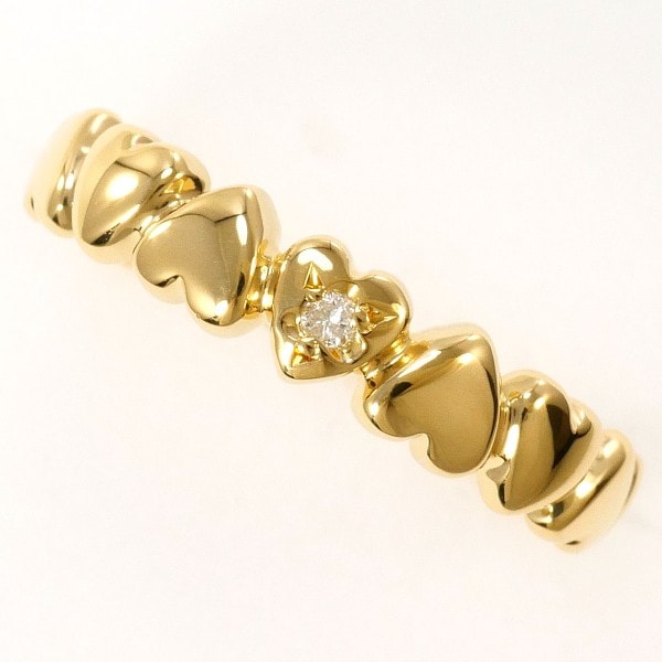 K18 18金 YG リング 5.5号 ダイヤ 中古 24,708円