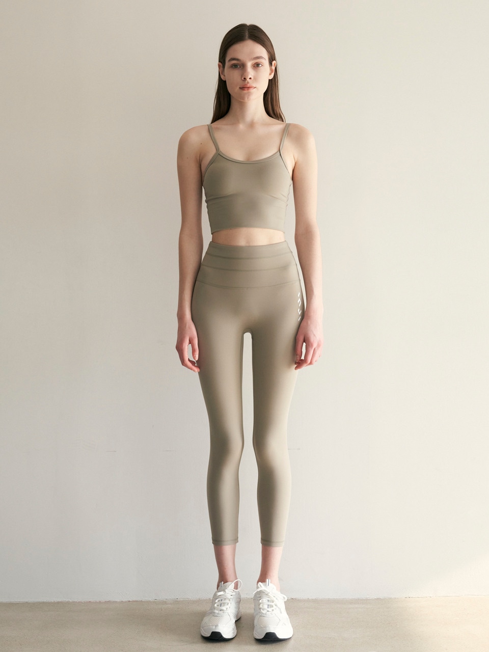 INJIACTIVE コグニティブシグネチャーベリーレギンス 7 8 セージグレー