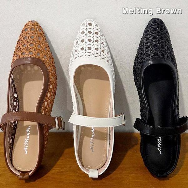 女性夏フラットシューズ メリージェーンシューズ J48