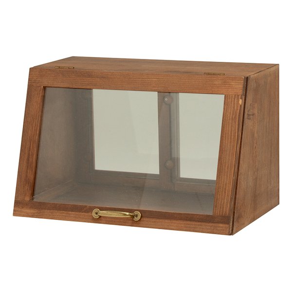 カウンター上ガラスケース ダークブラウン・幅40×奥行25×高さ25cm MUD-6065DBR 5,727円
