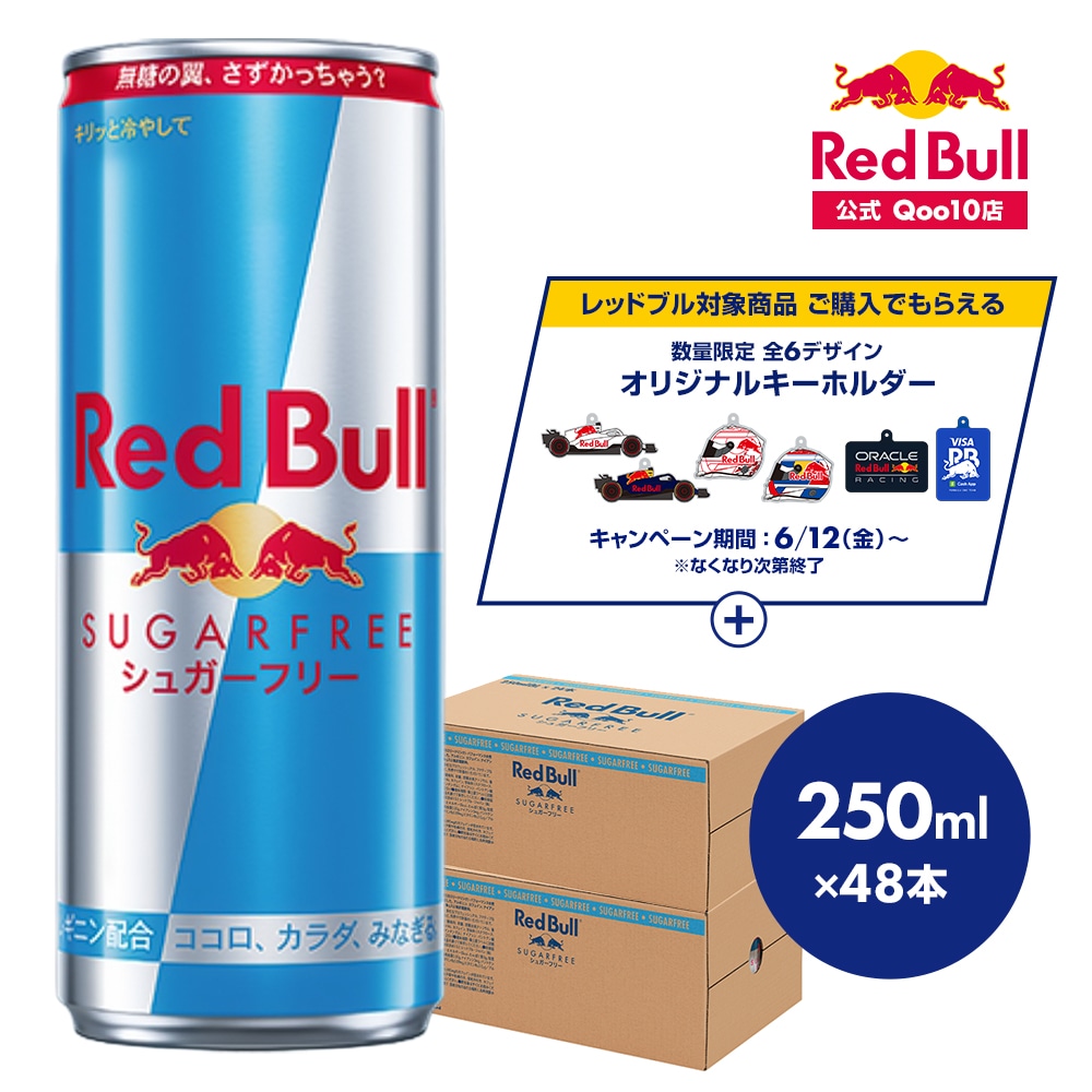エナジードリンク シュガーフリー 250ml×48本(24本×2ケース) Red Bull 翼をさずける ゼロカロリー ノンシュガー 無糖 シュガーレス 栄養ドリンク