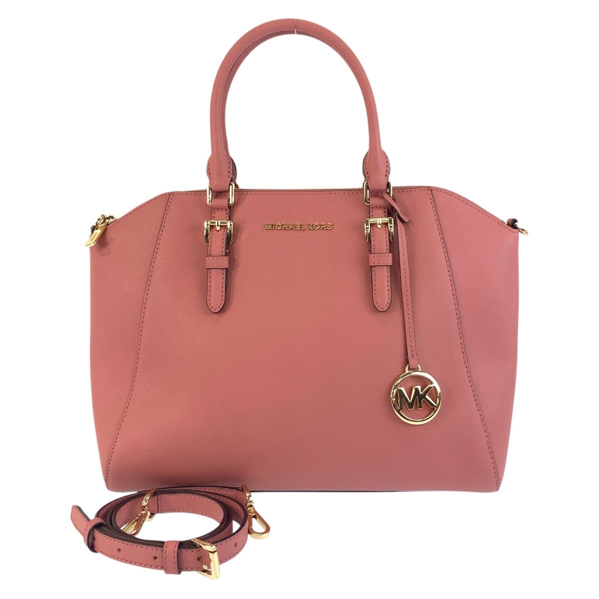 美品 シアラ ピンク ゴールド金具 レザー 35H5GC6S3L ハンドバッグ ショルダーバッグ 2way レディース 503993