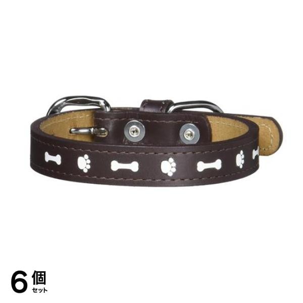 岡野製作所 リフレクトレザーカラー 1個入 (#15 ブラウン) 6個セット