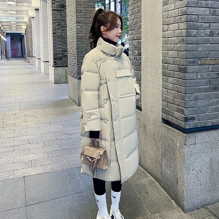 冬新作日系ダウンコットンジャケット セミロング 厚手ジャケット 韓国版はデザイン感がゆったりしている レトロ 流行り 百掛け 快適 ウエスト引き締め