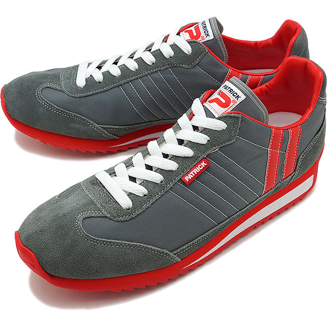 スニーカー MARATHON マラソン メンズレディース 日本製 靴 GRY グレー 灰 [9624]