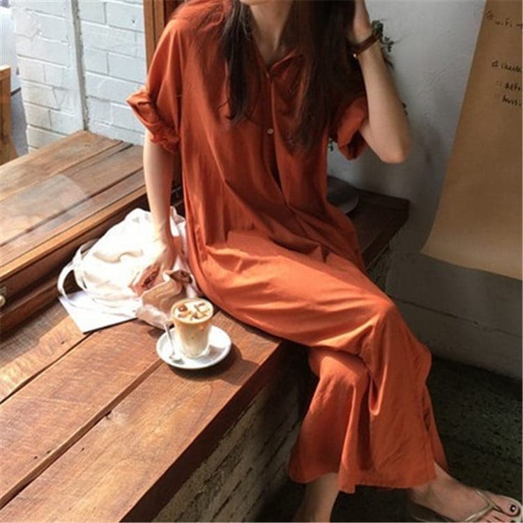 新作 気質 シンプル ワンピース 大きめサイズ Tシャツワンピース シャツワンピース ロングワンピース リゾートワンピース ンワンピース ノースリーブワンピース 韓国ファッション