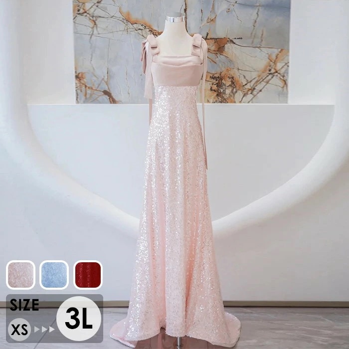 ドレス 大人 ピアノ 発表会 ロングドレス 大きいサイズ 小さいサイズ 演奏会 演奏会用ドレス ピアノ発表会 結婚式 高校生 キラキラ パーティードレス 母親 コンクール イブニングドレス ロング グ