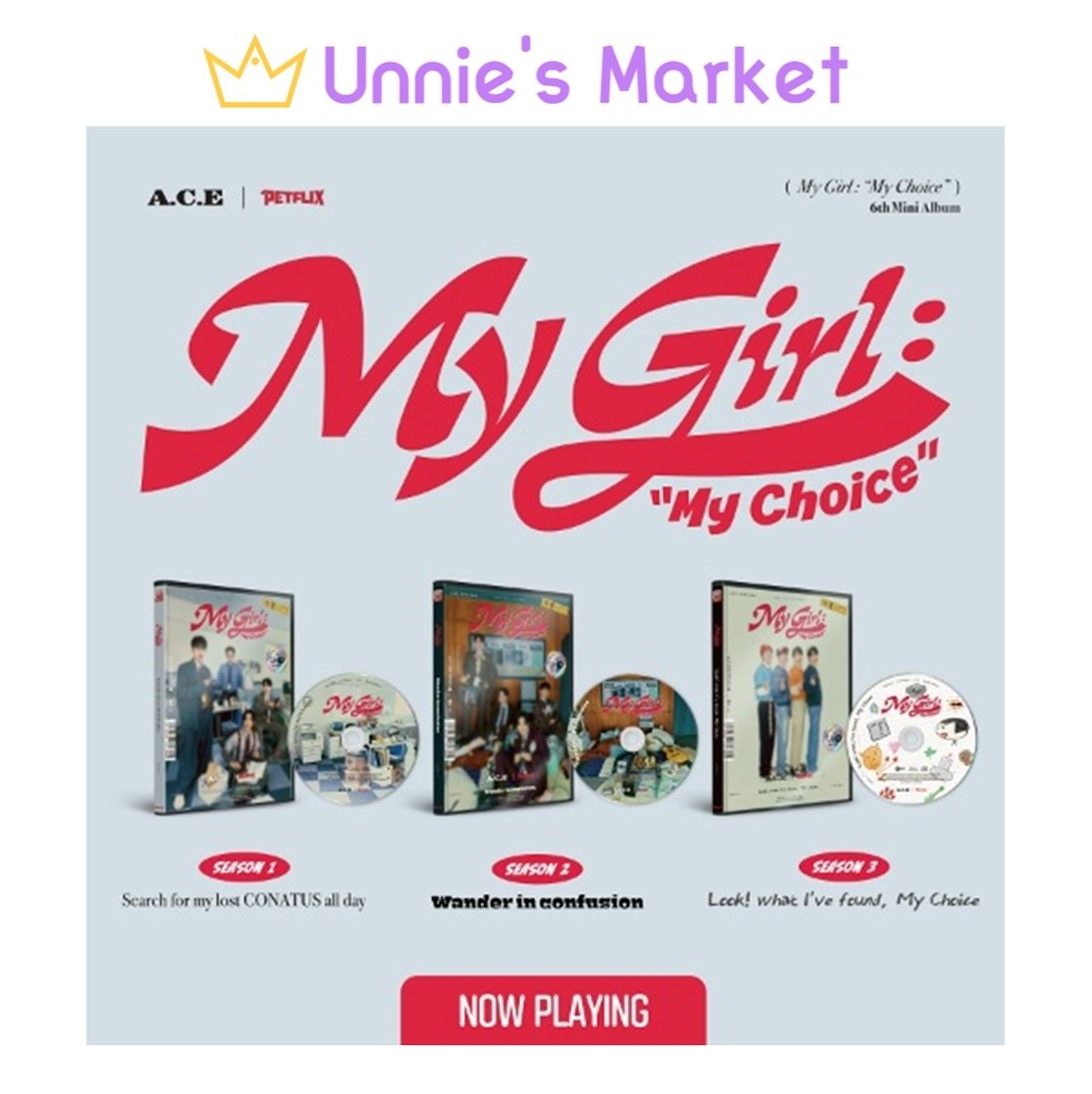 [SET(3EA)] A.C.E [My Girl : My Choice] 6th Mini Album