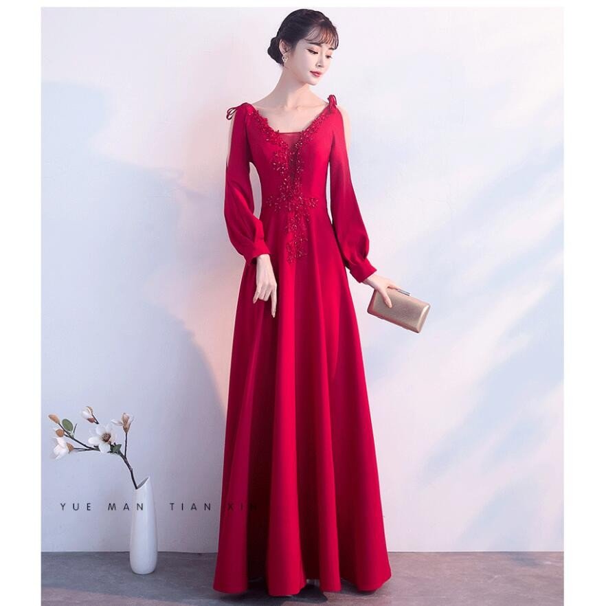 袖あり キャバドレス パーティードレス ロングドレス 結婚式 二次会 衣装 舞台 披露宴 演奏会 発