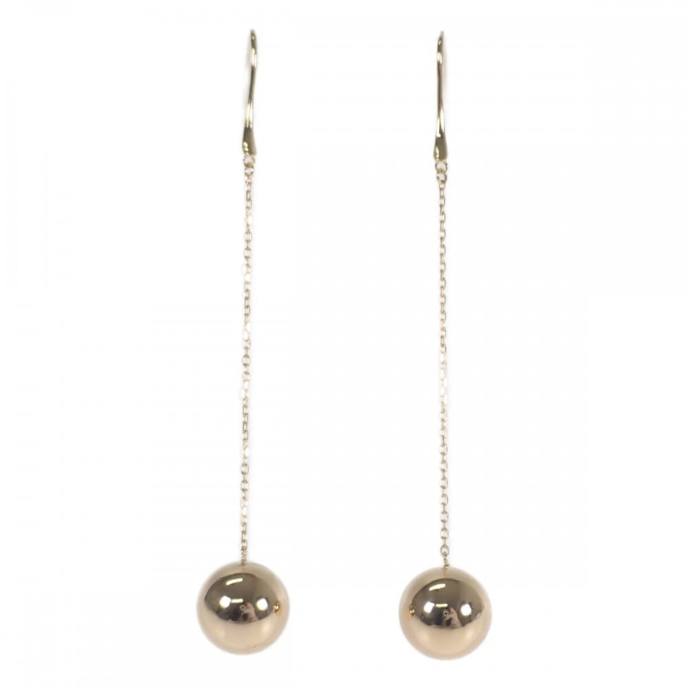 ボール デザイン ジュエリー ピアス K18イエローゴールド レディース【Aランク】