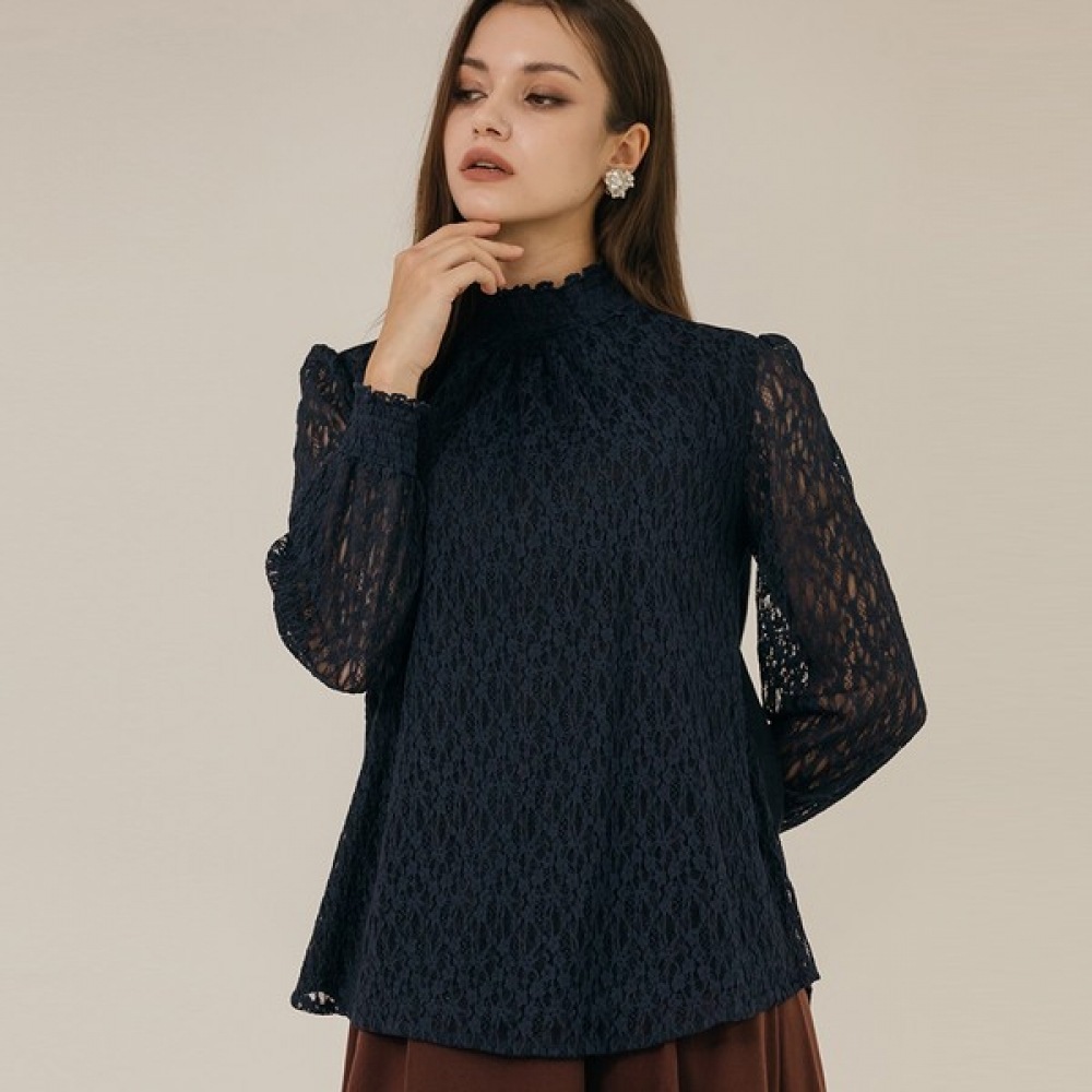 (マックスカルティッジョ) シースルースリーブレースブラウス 4,940円