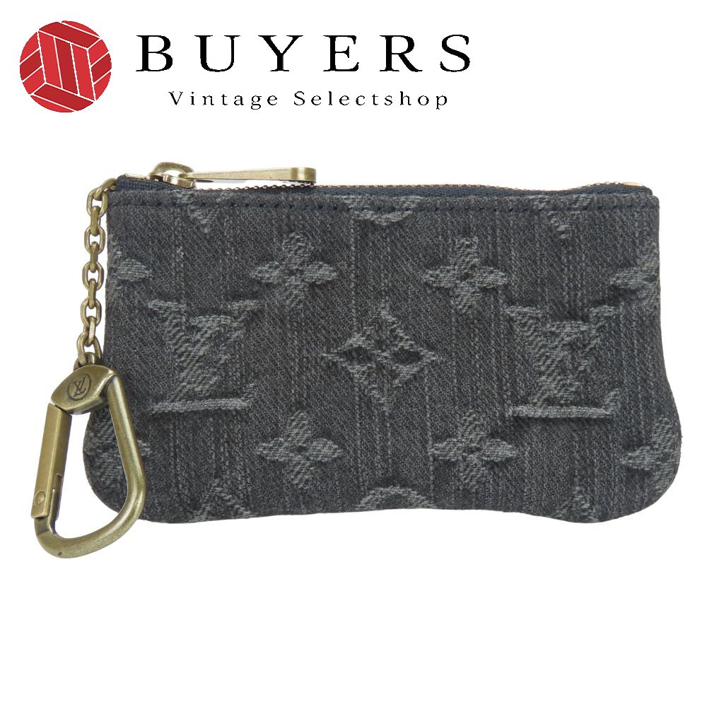 中古 コインケース ポシェット　クレ M95616 モノグラムデニム グレー ブラック ゴールド金具 小物 おしゃれ レディース メンズ 38,610円