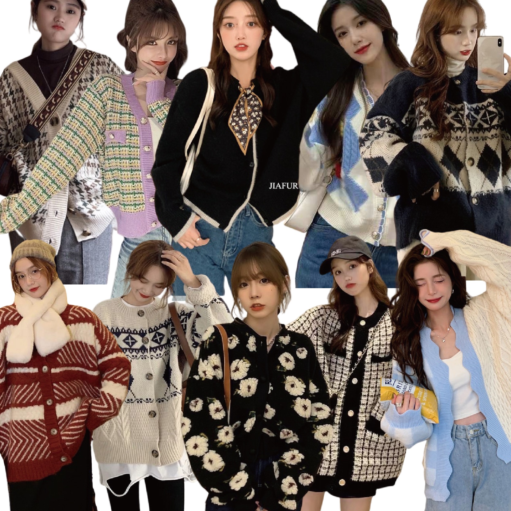 2022韓国秋冬新作 カーディガン ゆったりセーター 外をかけてプルオーバー 人気カーディガ