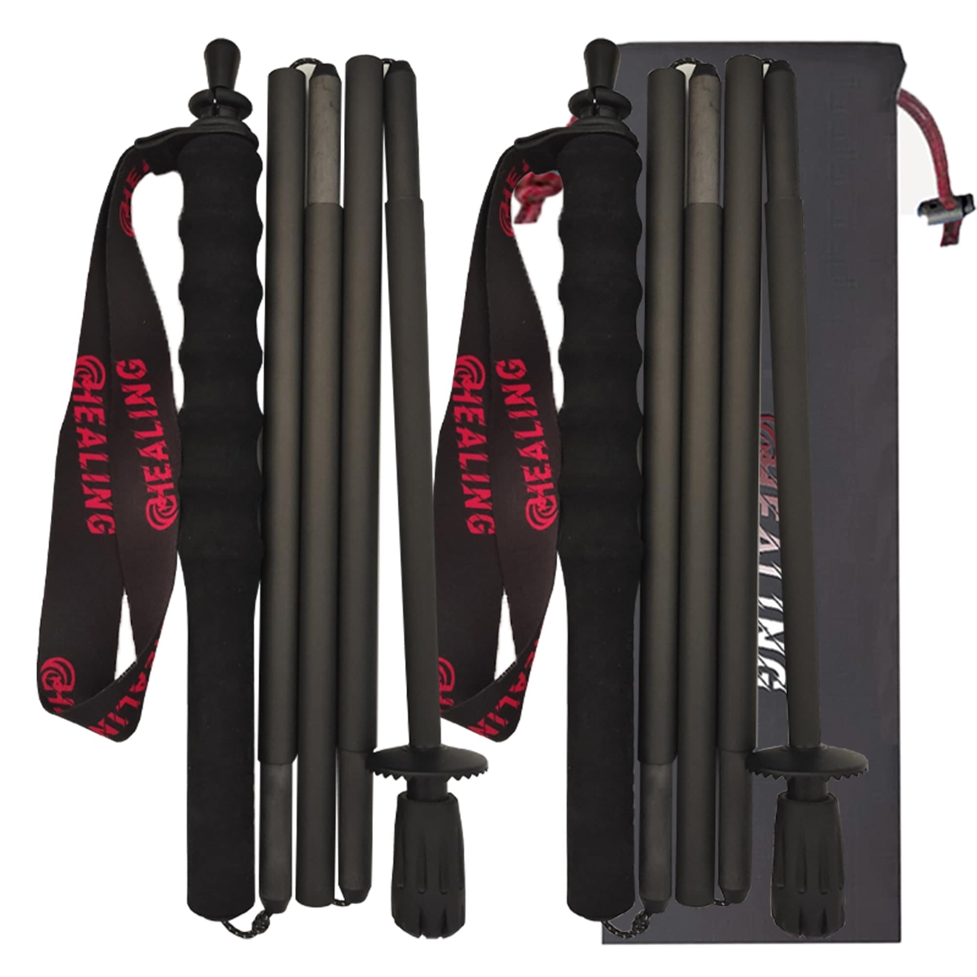 トレッキングポール カーボン 折畳み 2024年に 発売【超軽量110g/120g/130G】炭素繊維 登山 ポール 5節 2本セット 110/120/130 cm ハイキングポール 滑り止め コンパ 5,003円