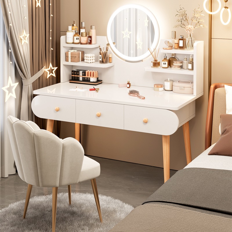 ドレッシングテーブルベッドルームモダンシンプルな小さなアパートマスターベッドルーム2025ストレージキャビネット統合ドレッシングテーブルテーブル