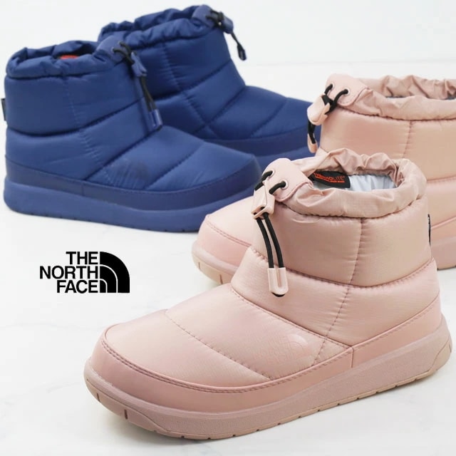ザ・ノース・フェイス レディース ヌプシブーティーウォータープルーフ VIショート スノーブーツ 防水 撥水加工 保温 アウトドアウィンターブーツ ミスティローズ ブルーデプス NFW51874