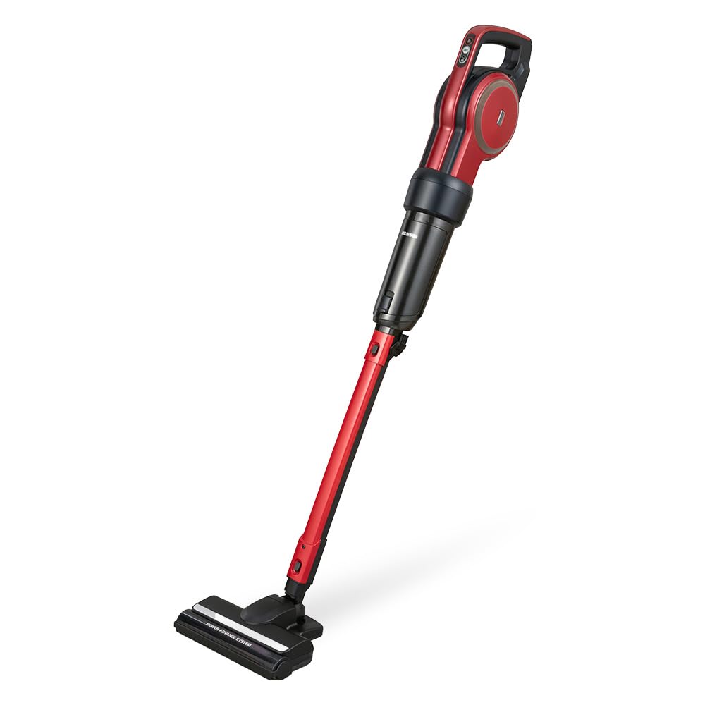 掃除機 アイリスオーヤマ キャニスティック スティッククリーナー 紙パック式 軽量 2WAY パワーヘッド レッド IC-CSP5-R