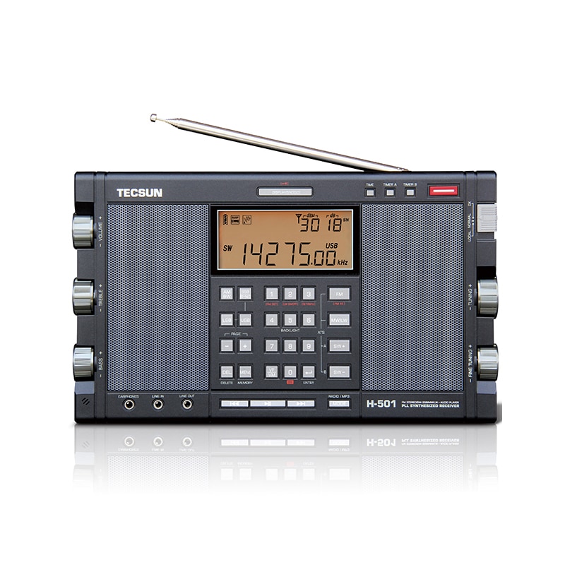 Tecsun H-501 Bluetooth ポータブルステレオラジオフルバンドデュアルスピーカー
