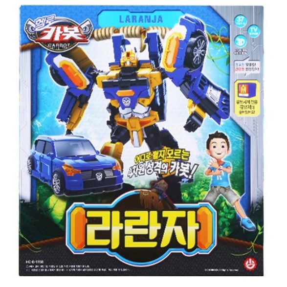ヘローカーボット ラランザ 変形ロボット おもちゃ 車 キューブ時計専用キューブ付き 37ヶ月以上 韓国アニメ