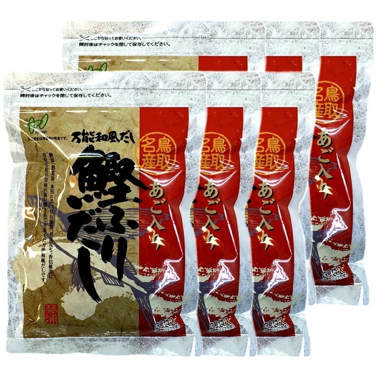 あごだし パック 国産 あご入り鰹ふりだし 8g30パック6袋セット 天然素材国産100% だしパック 無添加 鰹節 かつお節 かつおぶし カツオ節 粉末 ギフト 出産祝い お土産 プレゼント 敬老の