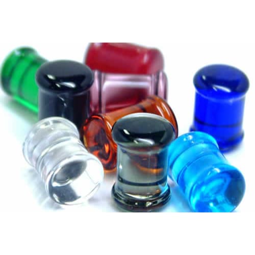 ゴリラグラス社製 ボディピアス 2G シンプルプラグ 2ゲージ 全9色 ダブルフレア 金属アレルギー対応 Gorilla Glass Simple Plug 本物 正規品 ggp2gxxxxxxxx