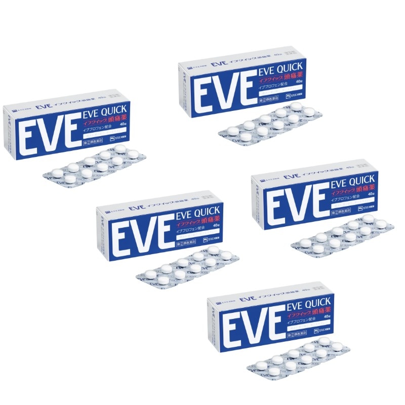 5個セット【第2類医薬品】エスエス製薬　イブクイック　頭痛薬 40錠