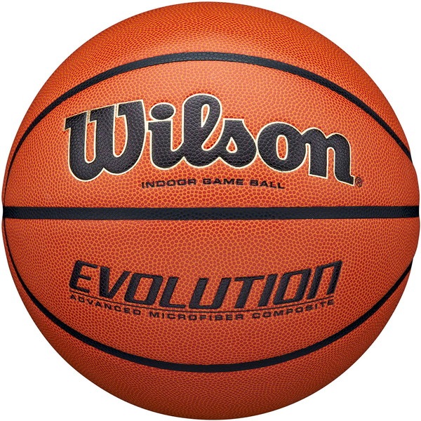 Wilson ウイルソン EVOLUTION ゲームボール オレンジ／ブラック 6号 バスケットボール 競技ボール6号 WTB0586